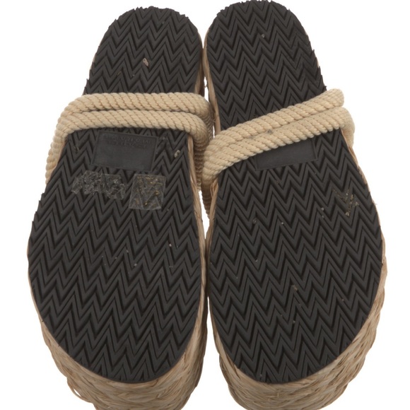 Isabel Marant Jute Raffia Platform Lace Up Espadrilles Sandals 9 40 - Picture 8 of 8